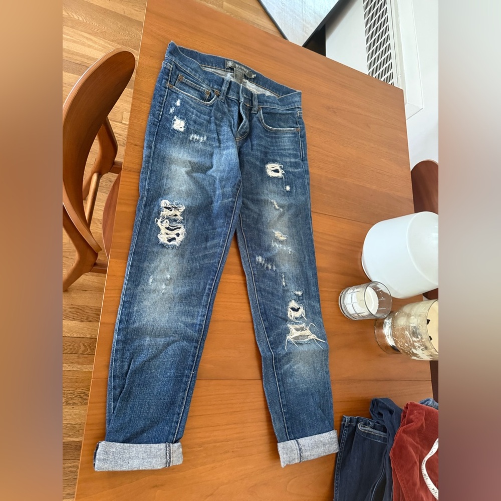 Ralph Lauren women’s Rugby Distressed Denim Jeans